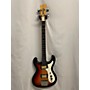 Vintage Univox Vintage 1997 Univox High Flyer Phase 3 3 Tone Sunburst Electric Bass Guitar 3 Tone Sunburst