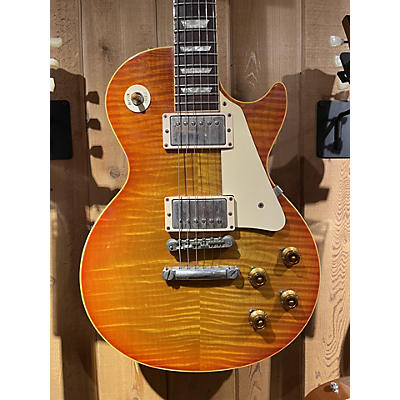 Gibson Vintage 1998 Gibson 1998 GIBSON CUSTOM SHOP LES PAUL STANDARD R8 1958 REISSUE TANGERINE BURST Solid Body Electric Guitar