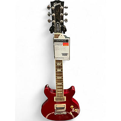 Vintage 1998 Gibson Double Cut Standard Red Solid Body Electric Guitar