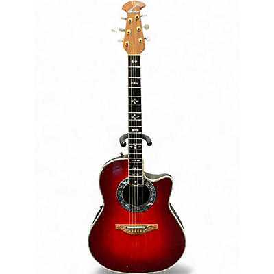 Vintage 1998 Ovation 1869 CUSTOM LEGEND Cherry Sunburst Acoustic Electric Guitar