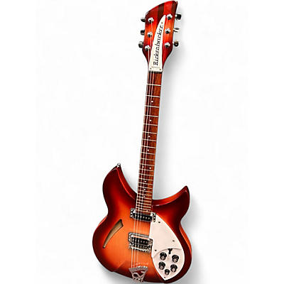Vintage 1998 Rickenbacker 330 Fireglo Hollow Body Electric Guitar