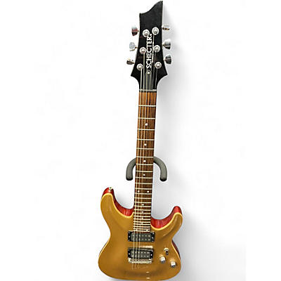 Vintage 1998 Schecter Guitar Research 98 SUNSET CUSTOM Gold Top Solid Body Electric Guitar