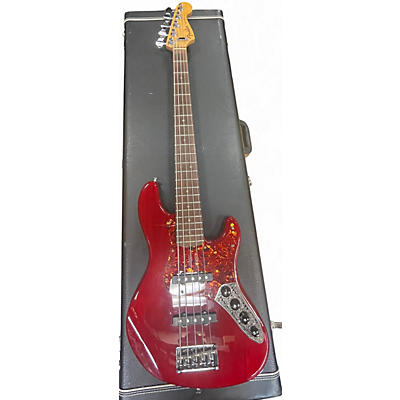 Vintage 1999 Fender American Deluxe Jazz Bass  RED Electric Bass Guitar