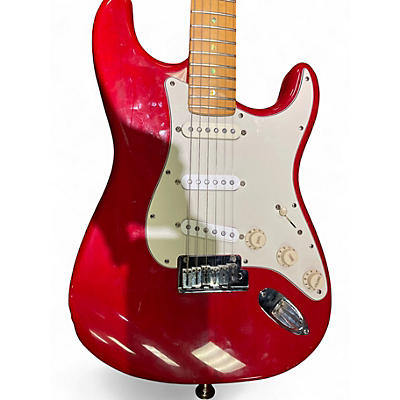 Vintage 1999 Fender American Deluxe Stratocaster Cherry red  Solid Body Electric Guitar