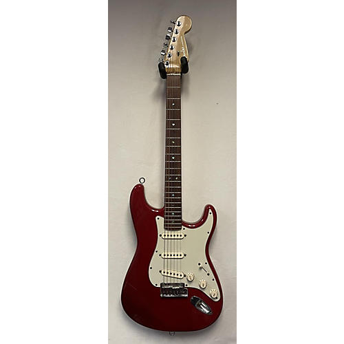 Fender Vintage 1999 Fender American Deluxe Stratocaster Trans Red Solid Body Electric Guitar Trans Red