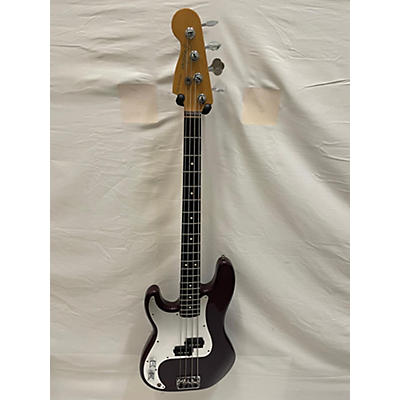 Fender Vintage 1999 Fender American Standard Precision Bass Left Handed Midnight Wine Electric Bass Guitar