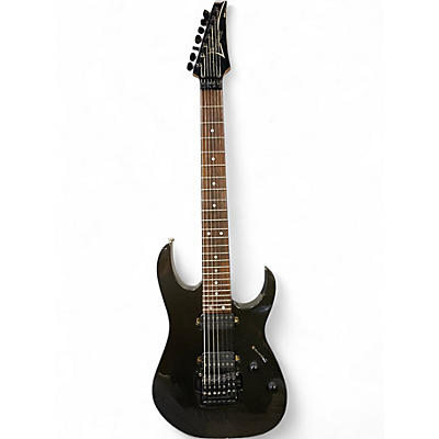 Vintage 1999 Ibanez RG7620 7 String Black Pearl Solid Body Electric Guitar