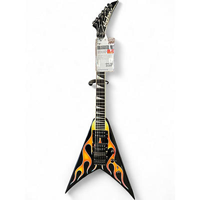 Vintage 1999 Jackson KING V Blue Ghost Flames Solid Body Electric Guitar