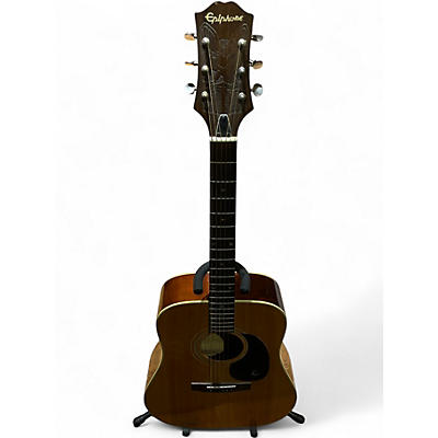 Vintage 2000 Epiphone FT 200 Natural Acoustic Guitar