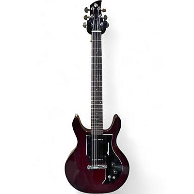 Vintage 2000s Ampeg AMG1 Crimson Red Trans Solid Body Electric Guitar