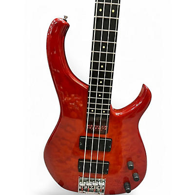 Vintage 2000s Modulus Guitars Quantum Trans Red Electric Bass Guitar