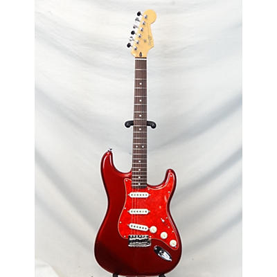 Squier Vintage 2000s Squier Standard Stratocaster Candy Apple Red Solid Body Electric Guitar