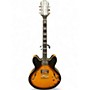 Vintage 2003 Epiphone SHERATON 2 2 Tone Sunburst Hollow Body Electric Guitar 2 Tone Sunburst
