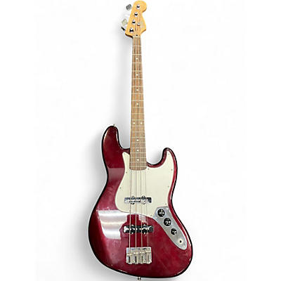 Vintage 2003 Fender Standard Jazz Bass Burgundy Electric Bass Guitar