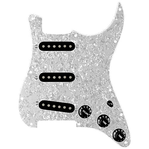 920d Custom Vintage American Loaded Pickguard for Strat With Black Pickups and S5W-BL-V Wiring Harness White Pearl