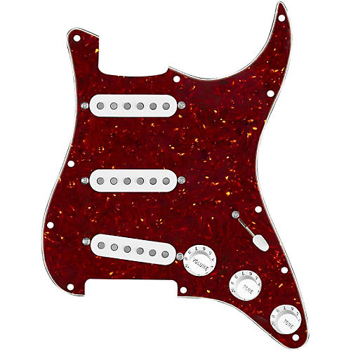 920d Custom Vintage American Loaded Pickguard for Strat With White Pickups and S5W-BL-V Wiring Harness Tortoise