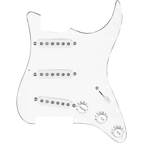 920d Custom Vintage American Loaded Pickguard for Strat With White Pickups and S5W-BL-V Wiring Harness White