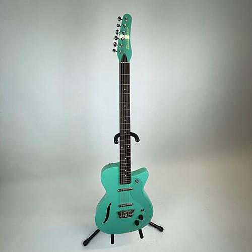 Danelectro Vintage Baritone Hollow Body Electric Guitar dark aqua