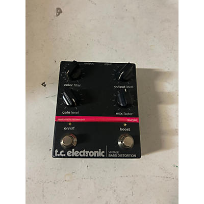 TC Electronic Vintage Bass Distortion Bass Effect Pedal