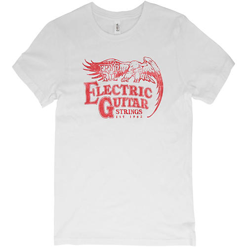 Vintage Electric Guitar Strings Red Font T-Shirt