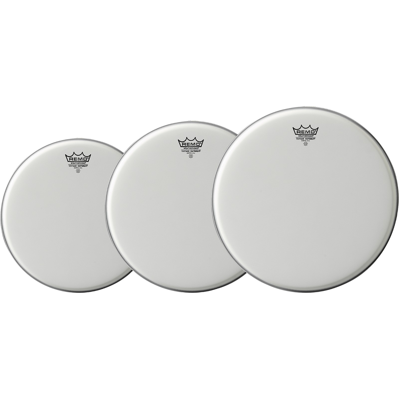 Remo Vintage Emperor Drum Head 3Pack, 10/12/14 Musician's Friend