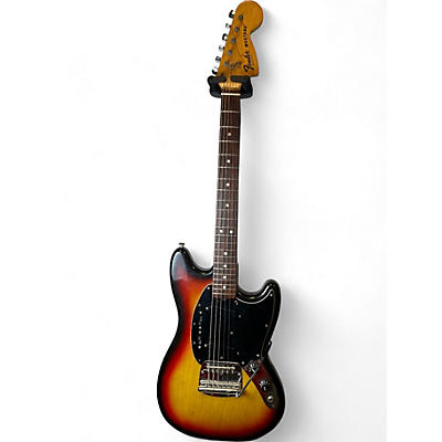 Fender Vintage Fender Mustang 3 Tone Sunburst Solid Body Electric Guitar