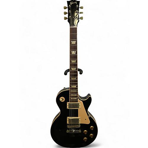 Gibson Vintage Gibson Les Paul Standard Black Solid Body Electric Guitar Black