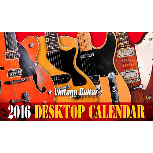 Vintage Guitar Magazine 2016 Desk Calendar