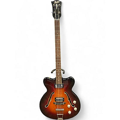 Hofner Vintage Hofner 500 Series 3 Tone Sunburst Electric Bass Guitar