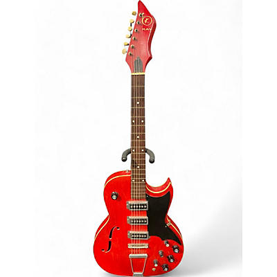 Kay Vintage Kay K573 SPEED DEMON 3PU RED Hollow Body Electric Guitar