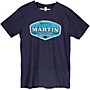 Martin Vintage Logo Short Sleeve T-Shirt Medium Blue