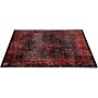 DRUMnBASE Vintage Persian-Style Stage Rug - Black Red 6 x 5.25 ft.