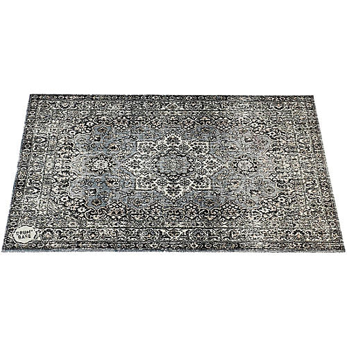 DRUMnBASE Vintage Persian Style Stage Rug Grey 4.26 x 3 ft.