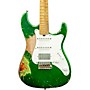 Friedman Vintage-S Aged HSS Electric Guitar Double Burst Candy Green over 3 Tone Burst