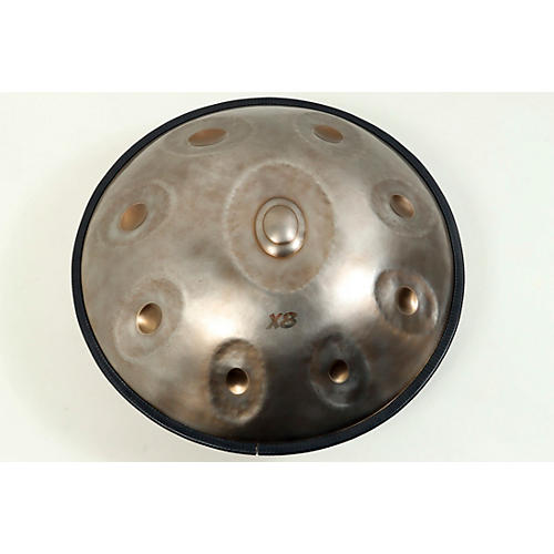 X8 Drums Vintage Series Pro Handpan D Amara Stainless Steel w/ Bag, 9 Notes Condition 3 - Scratch and Dent  197881107420