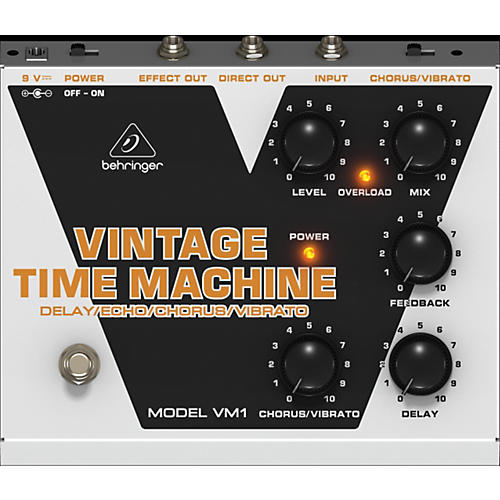 Vintage Time Machine VM1 Analog Delay/Echo/Chorus/Vibrato Effects Pedal