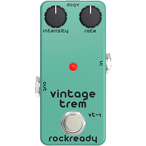 rockready Vintage Trem Mini Guitar Effect Pedal Emerald Green