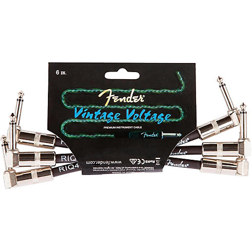Vintage Voltage Angle-Angle Instrument Patch Cable 3-Pack