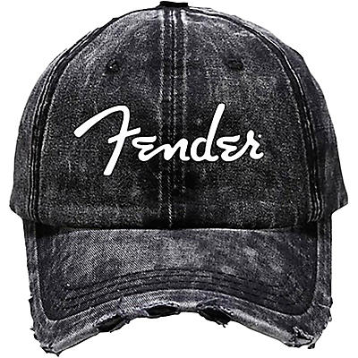 Fender Vintage Wash Hat, Black/Washed