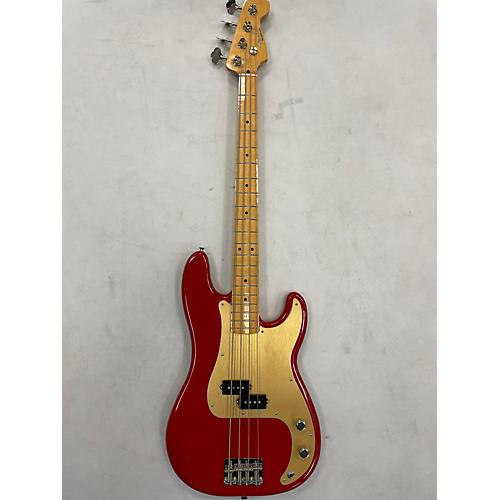 Fender Vintera 50s Precision Bass Electric Bass Guitar Red