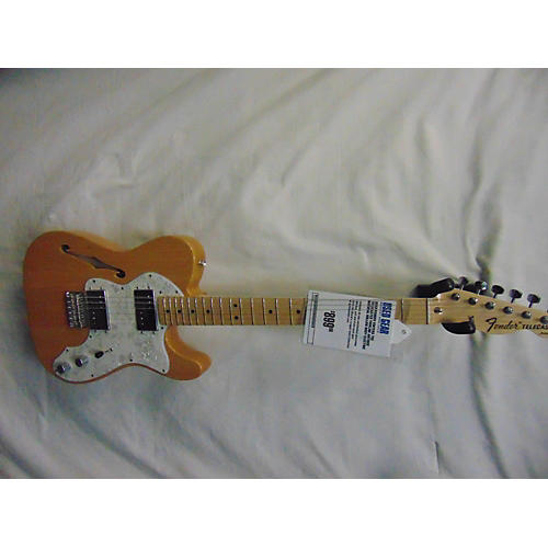 Fender Vintera 70s Telecaster Thinline Hollow Body Electric Guitar Antique Natural