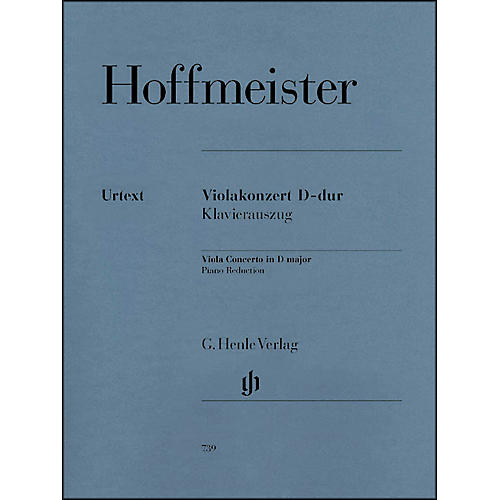G. Henle Verlag Viola Concerto D Major By Hoffmeister