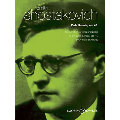 Boosey and Hawkes Viola Sonata, Op. 40 (for Viola and Piano) String Series Composed by Dmitri Shostakovich