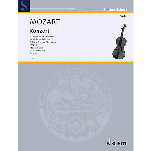 Violin Concerto 5 A Major K. 219 Schott Series
