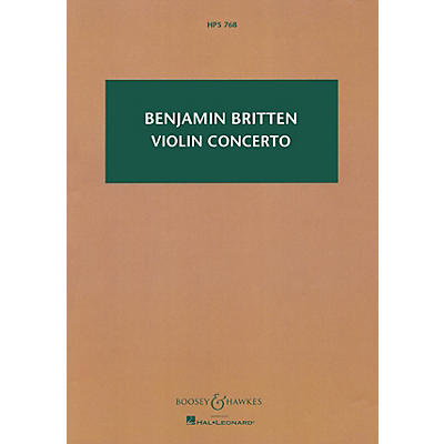 Boosey and Hawkes Violin Concerto, Op. 15 Boosey & Hawkes Scores/Books Series Composed by Benjamin Britten