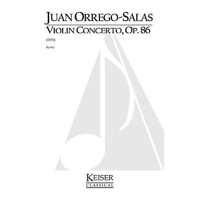 Lauren Keiser Music Publishing Violin Concerto, Op. 86 LKM Music Series Composed by Juan Orrego-Salas