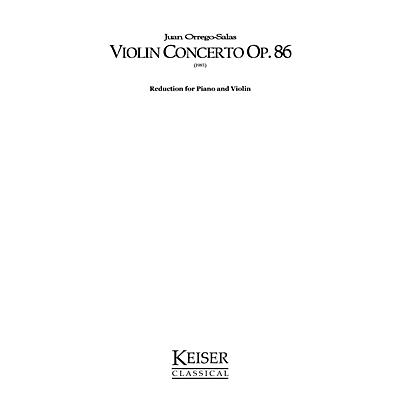 Lauren Keiser Music Publishing Violin Concerto, Op. 86 (Piano Reduction) LKM Music Series Composed by Juan Orrego-Salas