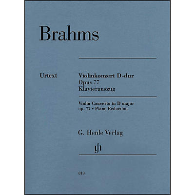 G. Henle Verlag Violin Concerto in D Major, Op. 77 By Brahms