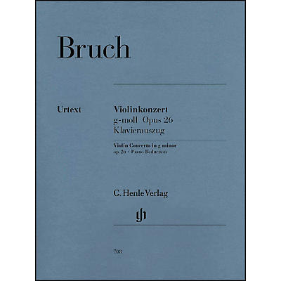 G. Henle Verlag Violin Concerto in G Minor Op. 26 By Bruch