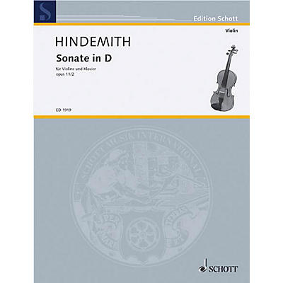 Schott Violin Sonata D Major, Op. 11, No. 2 Schott Series